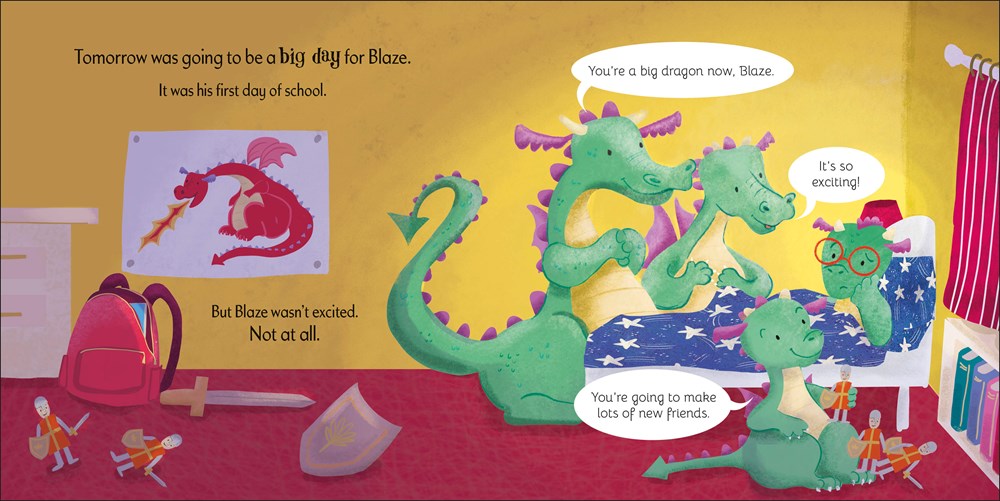 The Nervous Dragon : A Story About Overcoming Back-to-School Worries - Image 2